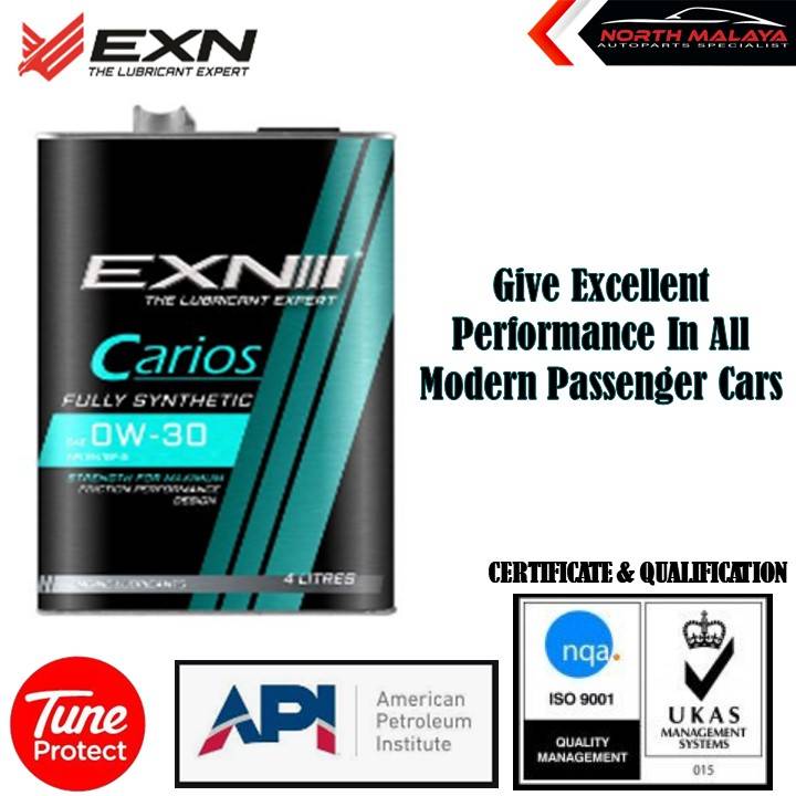 EXN Carios SAE 0W30 API SN/GF5 Fully Synthetic (Advanced Fuel