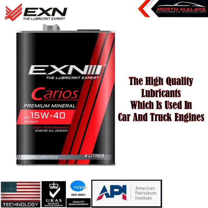 EXN Carios SAE 15W40 API SM Mineral
