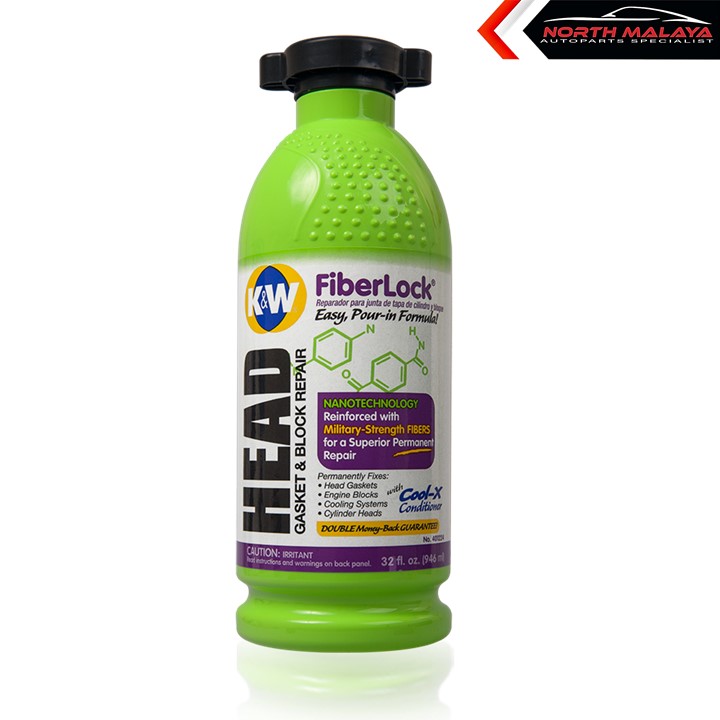 K&W FIBERLOCK® HEAD GASKET & BLOCK REPAIR, 32 FL OZ
